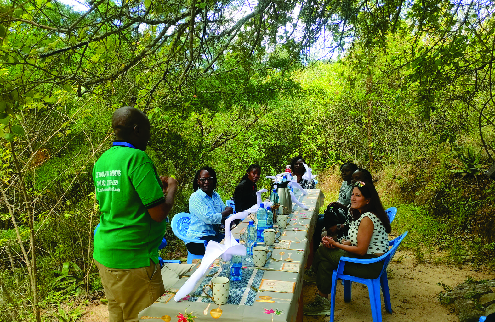 KEMRI, Makueni County Government and Security Officials Visit KEE Botanical Gardens kemri gov makueni visit to kee botanical gardens dr.mike mwendwa talking
