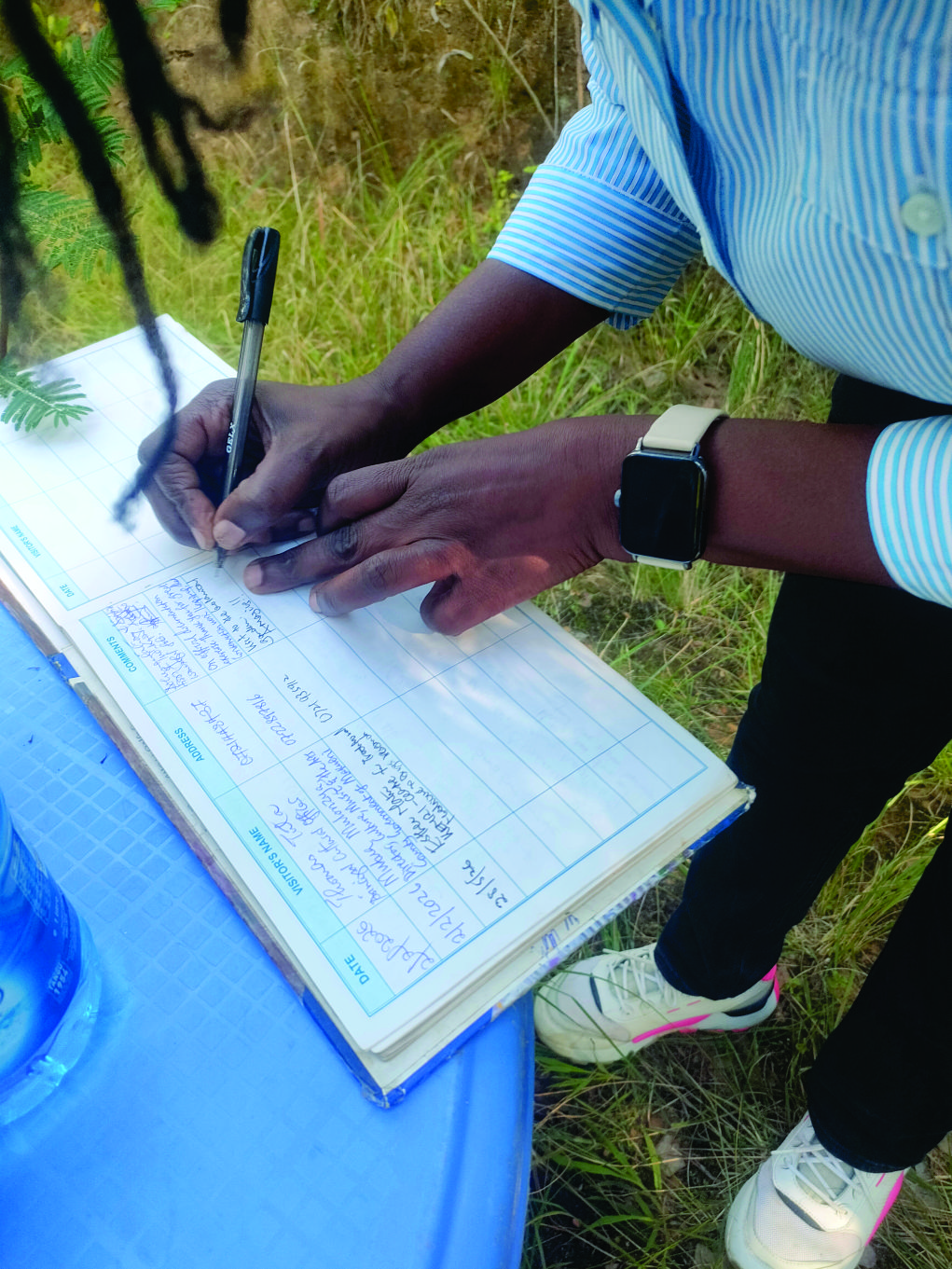 KEMRI, Makueni County Government and Security Officials Visit KEE Botanical Gardens kemri gov makueni visit to kee botanical gardens hod signing visitors book