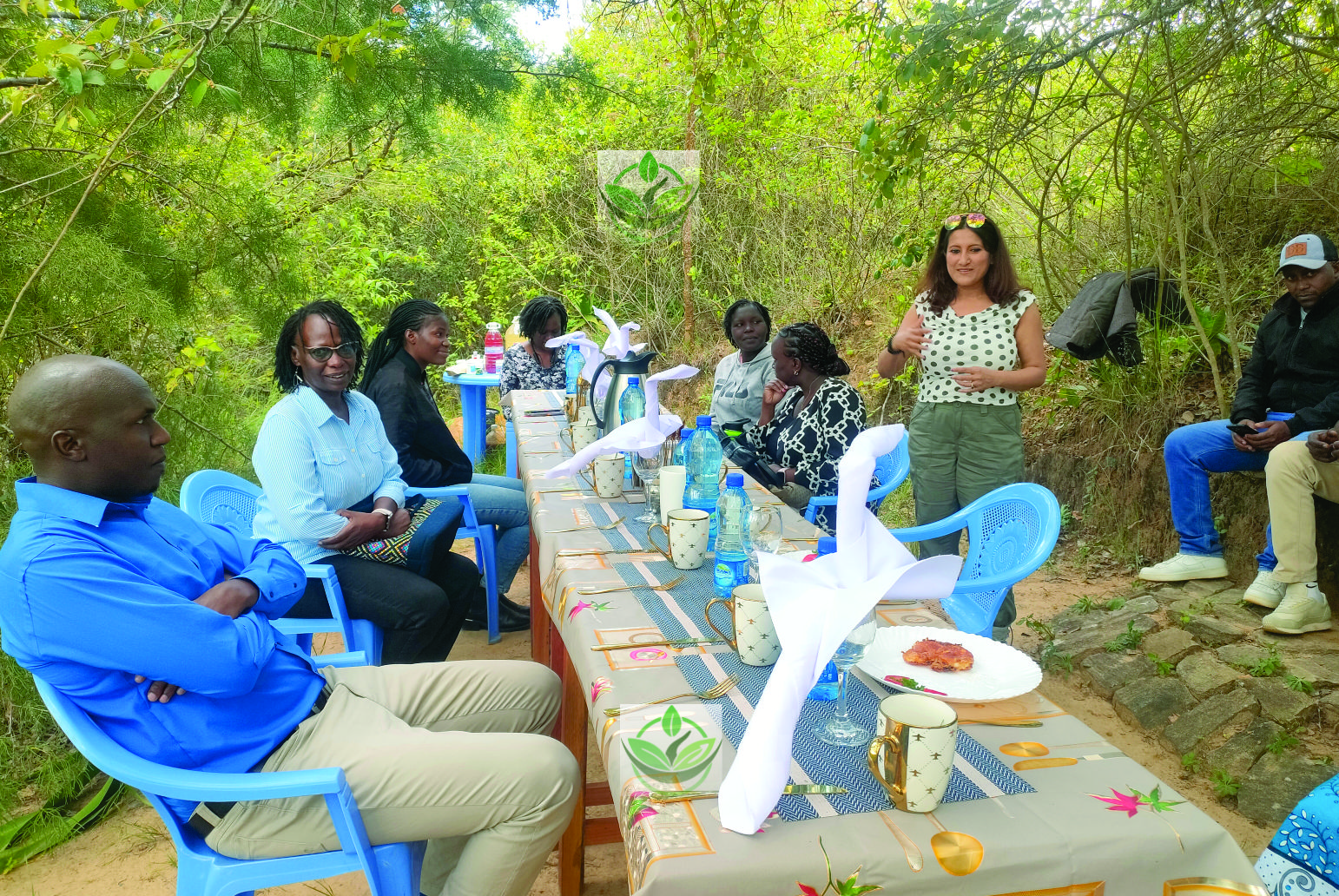 KEMRI, Makueni County Government and Security Officials Visit KEE Botanical Gardens kemri gov makueni visit to kee botanical gardens welcome herbal tea